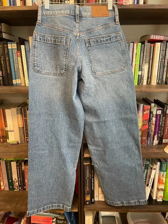 NWT Madewell Emmett patch pocket wide leg ankle jean - Picture 10 of 10